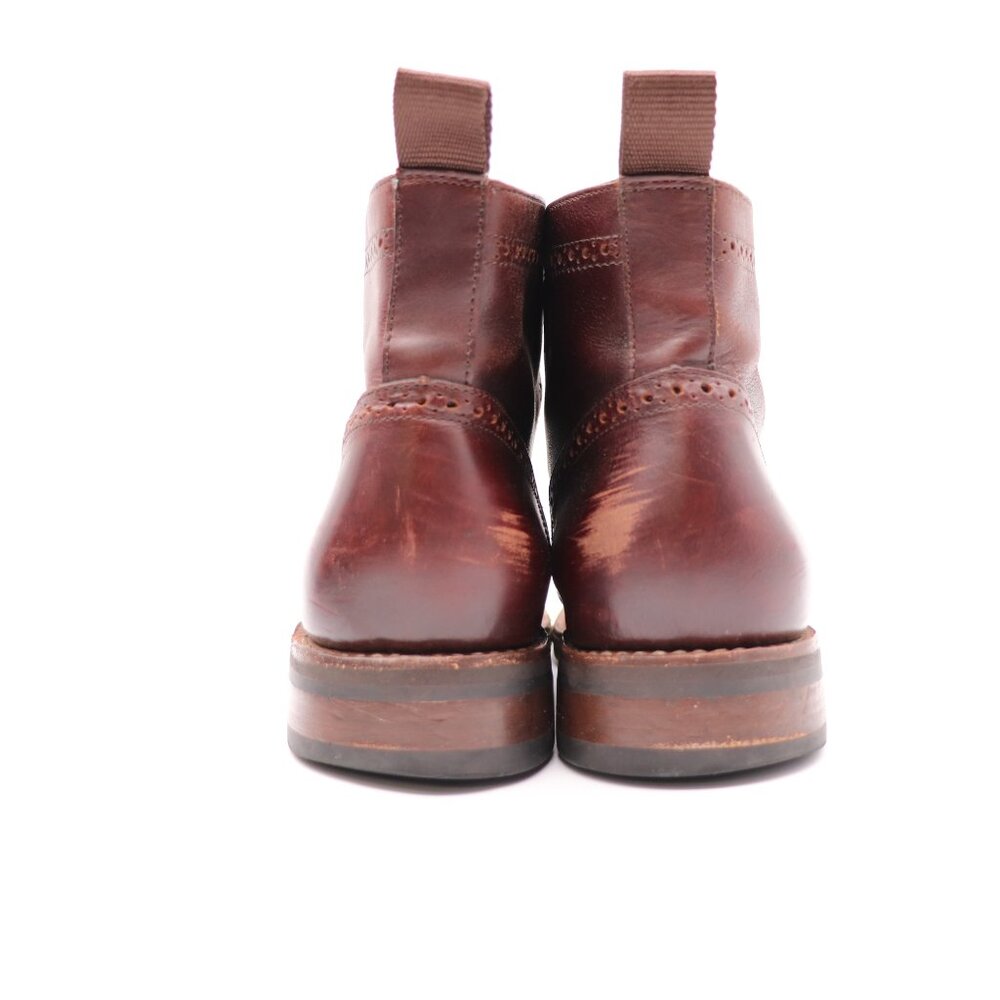 Thursday Boot Company Boots Men’s Size 9 Brown Leather Wingtip Lace Up - Picture 5 of 13